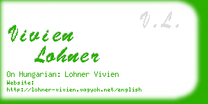 vivien lohner business card